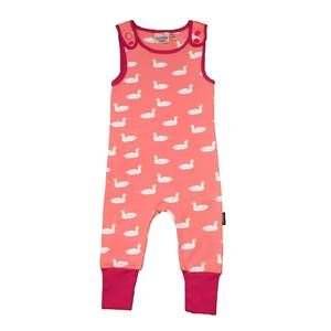 NEW MOROMINI kid's duck pond playsuit in pink